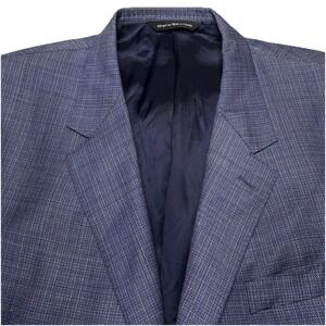 Custom Coppley Blazer Sport Coat 54R (50R) 2B 1V Reda Blue Orange Plaid
